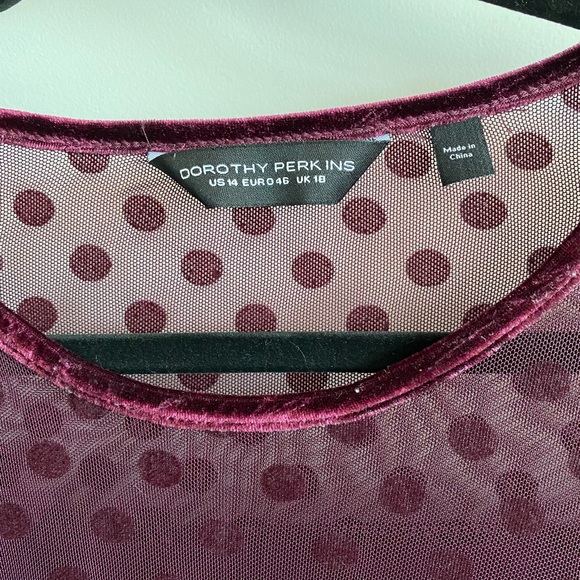 Dorothy Perkins long sleeve top - US size 14 - Picture 2 of 3